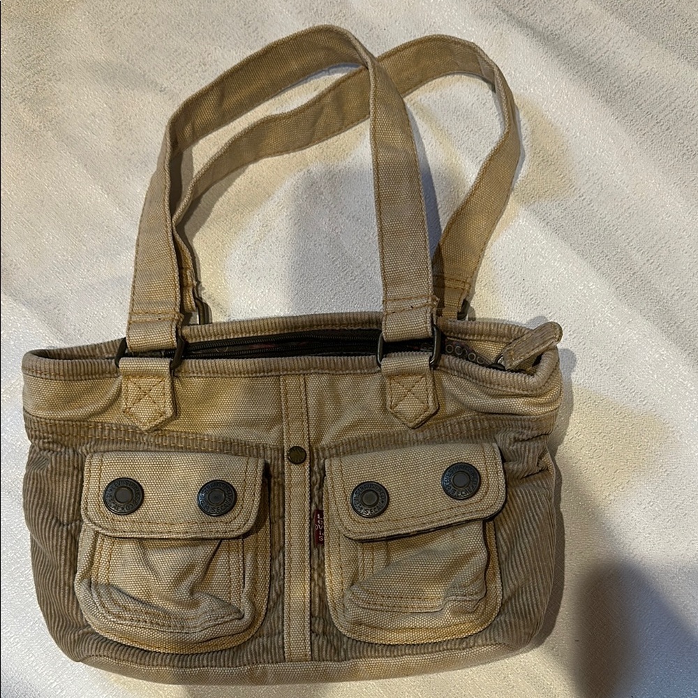 Levi's Tan Shoulder Bag with Utilitarian Design